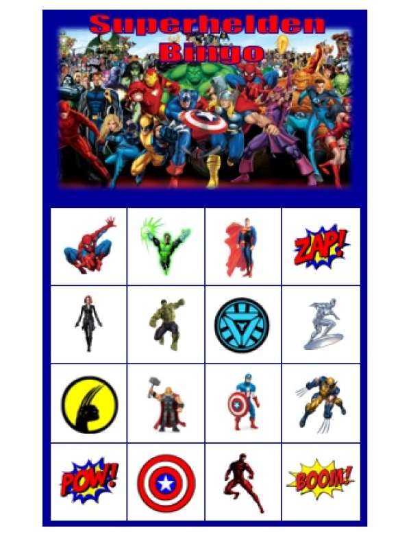 Bingo Superhelden