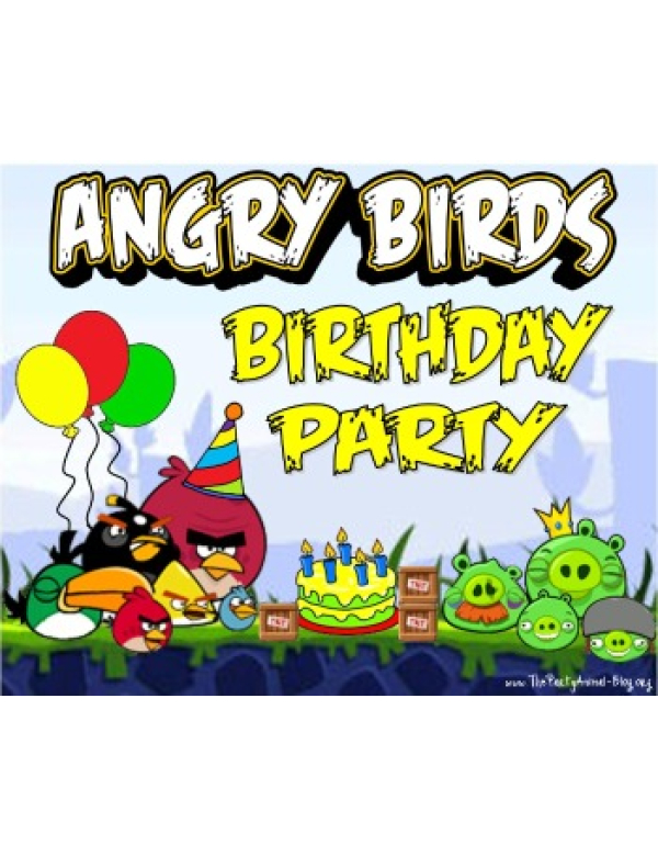 Draaiboek Angry Birds feestje