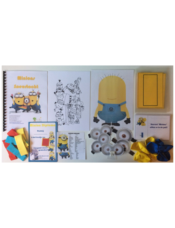 Kant en klaar speurtochtpakket Minions