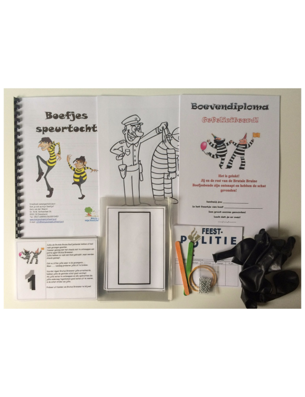 Kant en klaar speurtochtpakket Boefjes