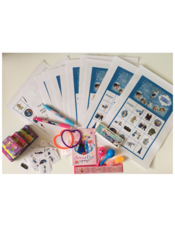 Kant en klaar bingopakket Frozen