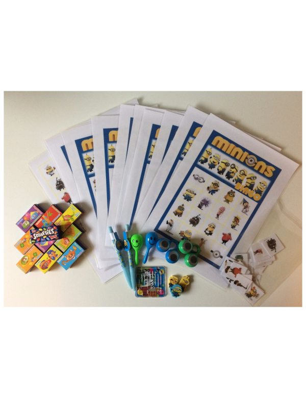 Kant en klaar bingopakket Minions Kant en klaar bingopakket Minions