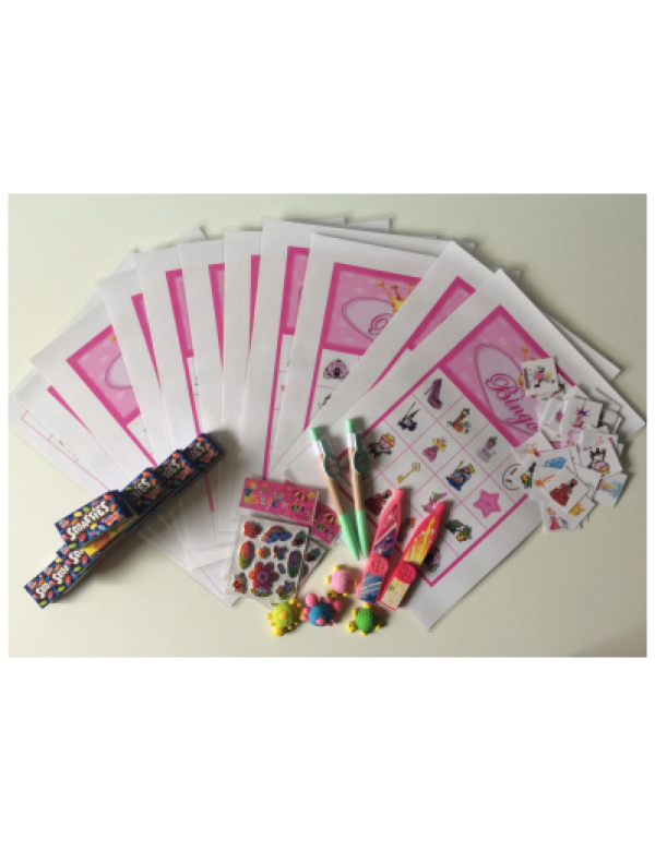 Kant en klaar bingopakket Prinsessen