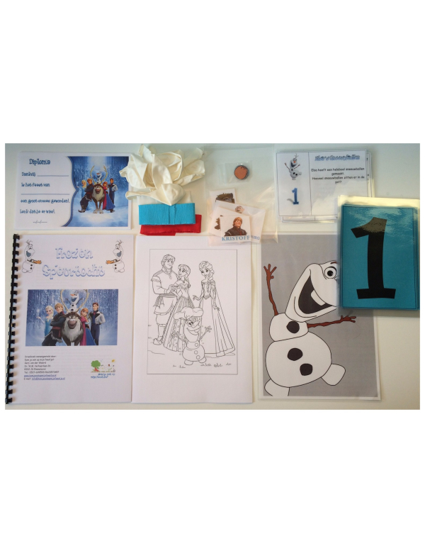 Kant en klaar speurtochtpakket Frozen