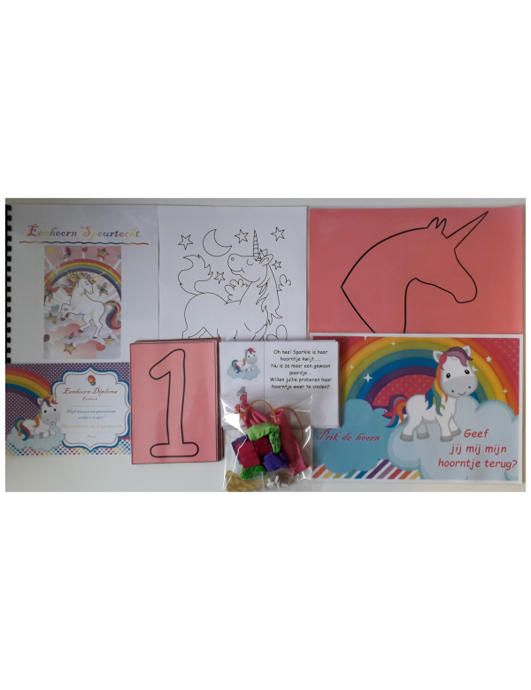 Kant en klaar speurtochtpakket Eenhoorn