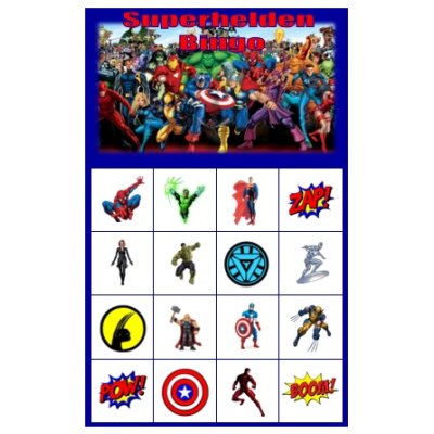 Bingo Superhelden