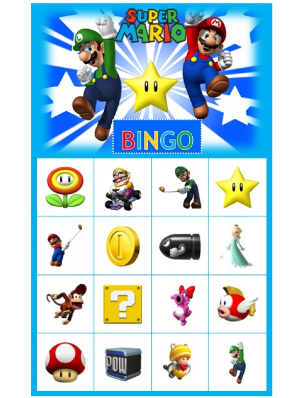 Bingo Super Mario